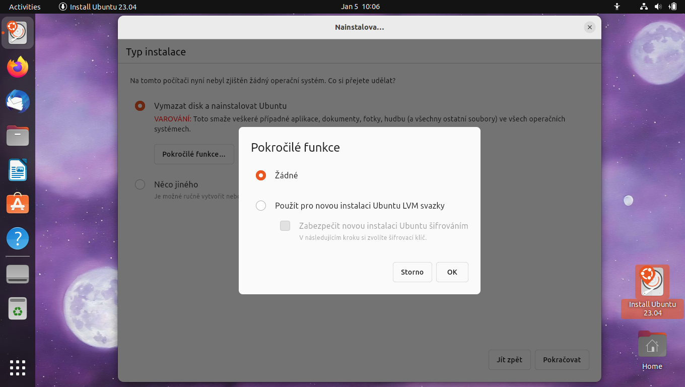 Ubuntu 23.04 nový instalátor