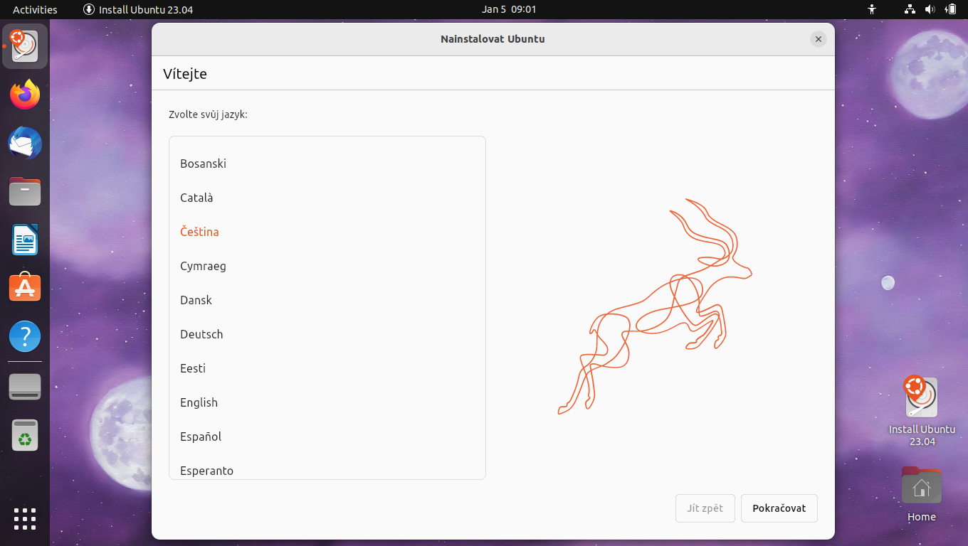 Ubuntu 23.04 nový instalátor