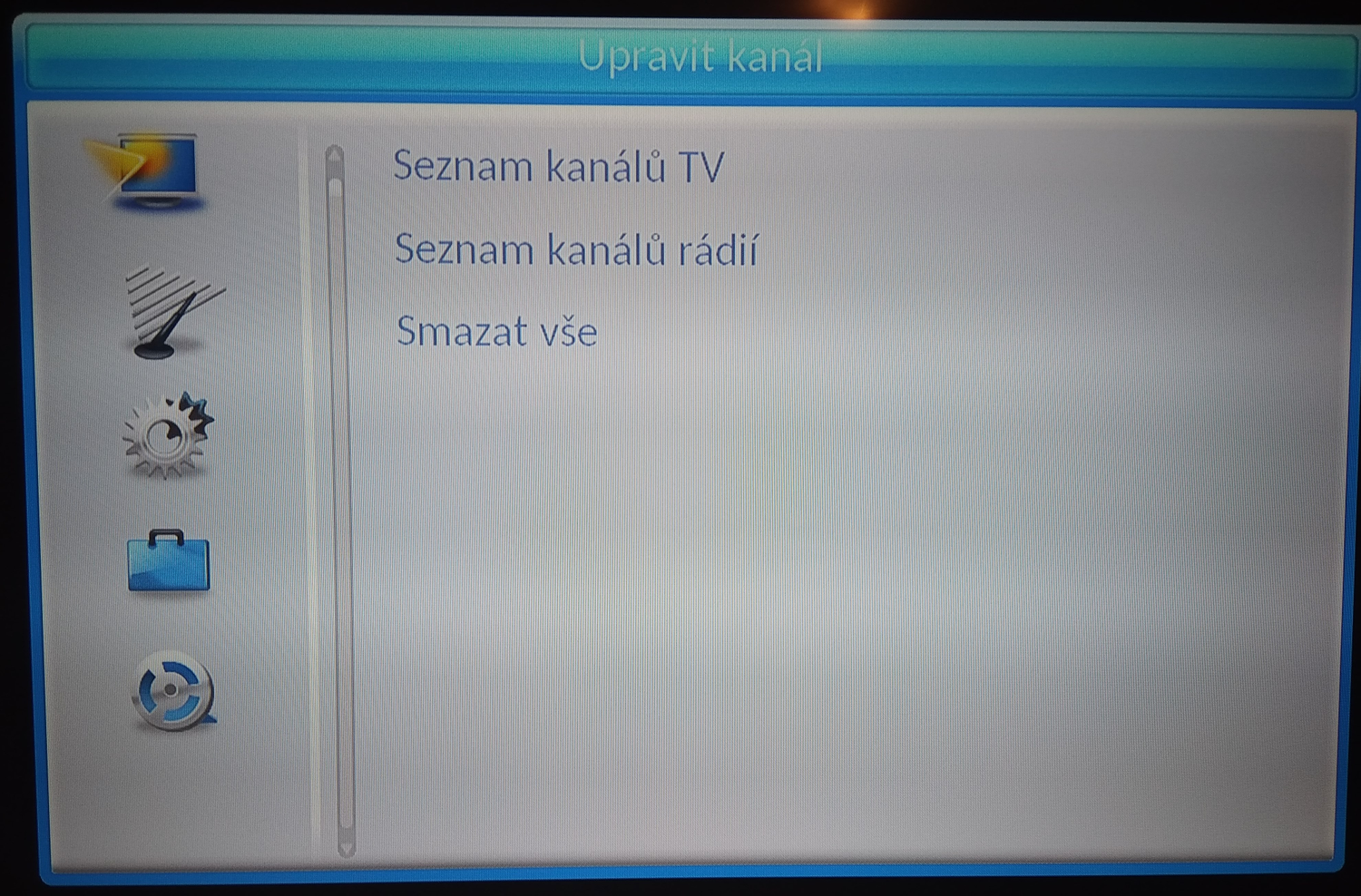 Evolveo Gamma T2 - hlavní menu