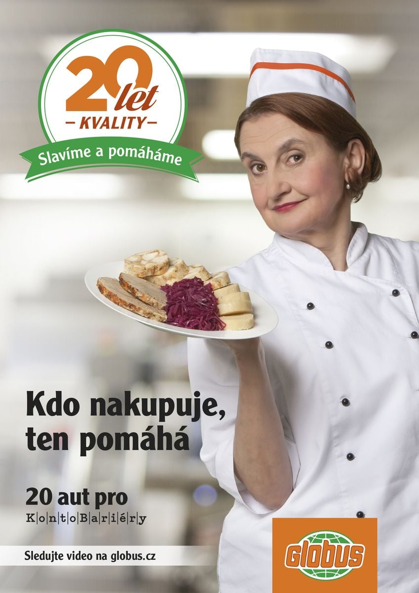 Globus slaví dvacet let a prezentuje se pomocí pro hendikepované