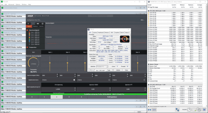 Ryzen 7 1700 přetaktovaný na 3,9 GHz v testu webu ComputerBase