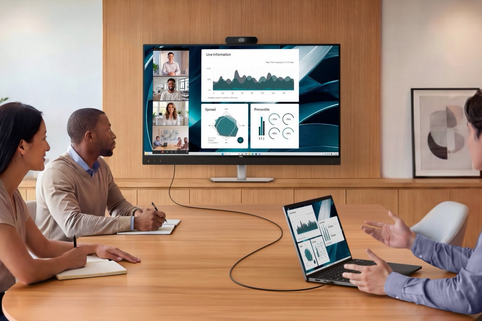 Dell Pro P 43 4K Huddle Conferencing Monitor