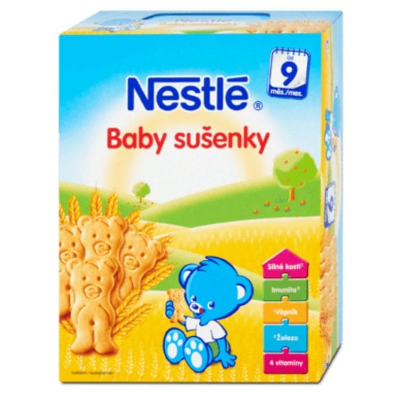 Baby sušenky - s přidaným cukrem