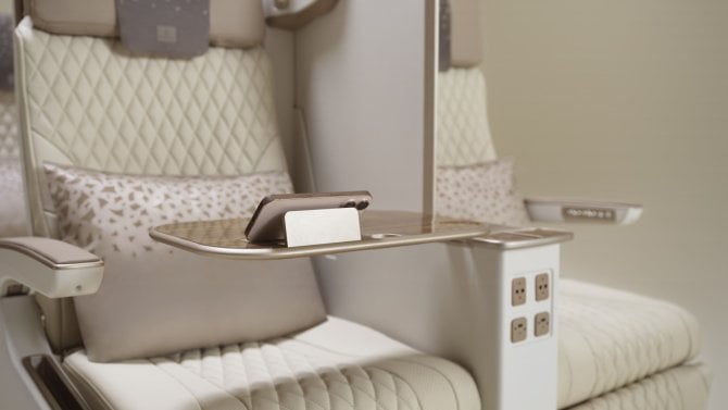 Nová sedačka na palubách letounů Emirates