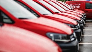 Ilustrační fotografie. Vozový park Coca-Cola na CNG. (09/2020)