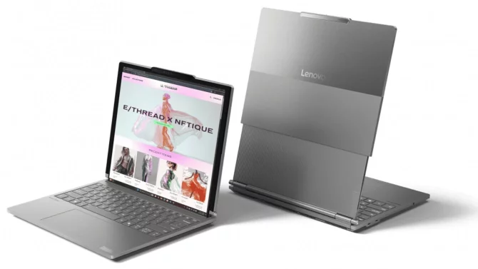 Lenovo má notebook se zvětšujícím se displejem. ThinkBook Rollable se umí z 14" roztáhnout na 16,7"