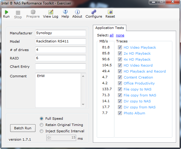 Synology RackStation RS411 NASPT