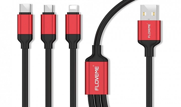 Lightning, microUSB i USB-C na jednom kabelu