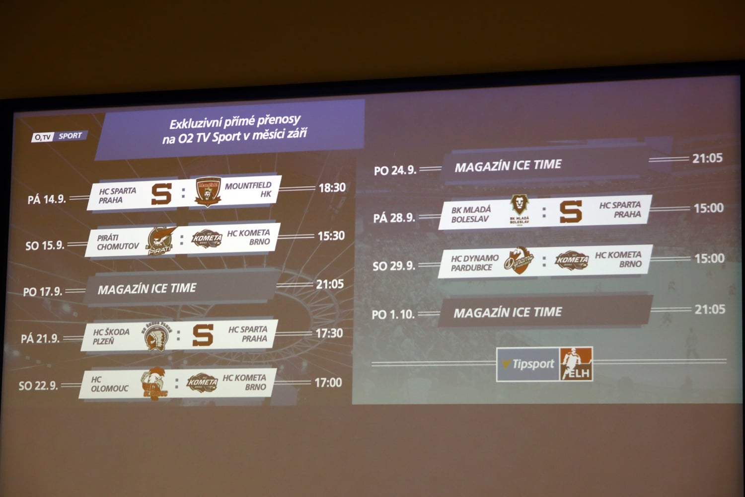 Tisková konference O2 TV Sport - Tipsport extraliga