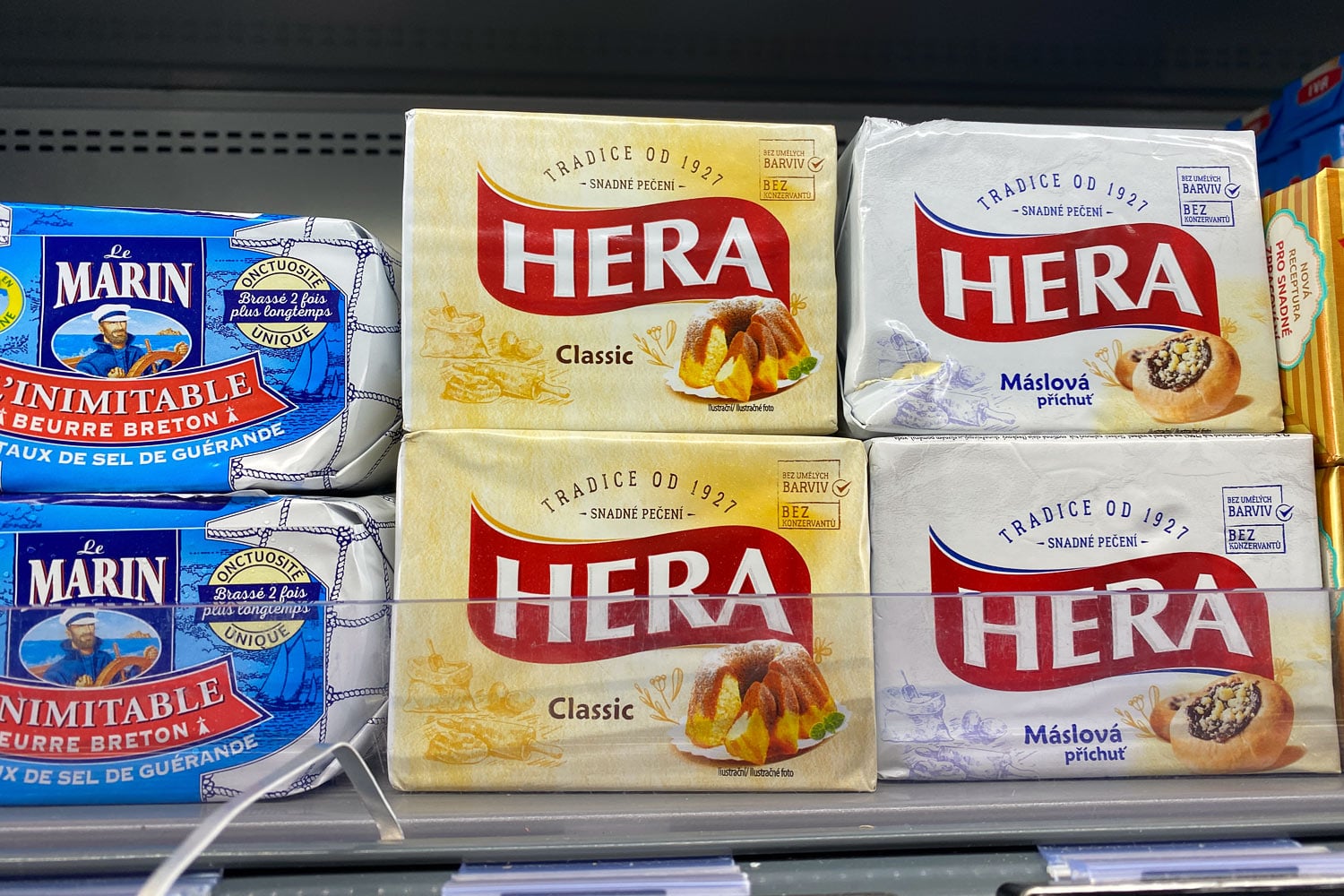 Hera Classic a Hera Máslová příchuť dnes