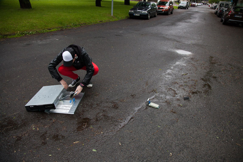 Hod serverem (soutěž na Strahově)