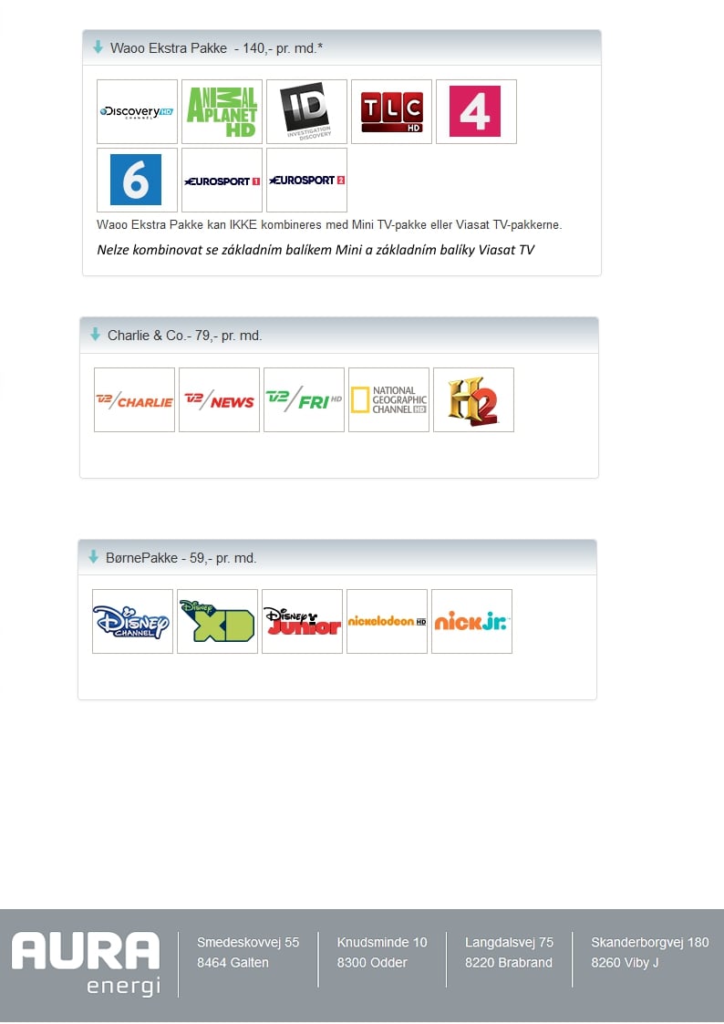 Rozšiřující balíčky Waoo