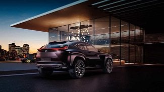 Náhledový obrázek - Ostře zlámaný Lexus UX není rekvizita ze sci-fi filmu, ale koncept pro Paříž