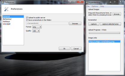 Pomocí Hyperdesktop snadno sdílíte screenshoty na serveru imgur.com