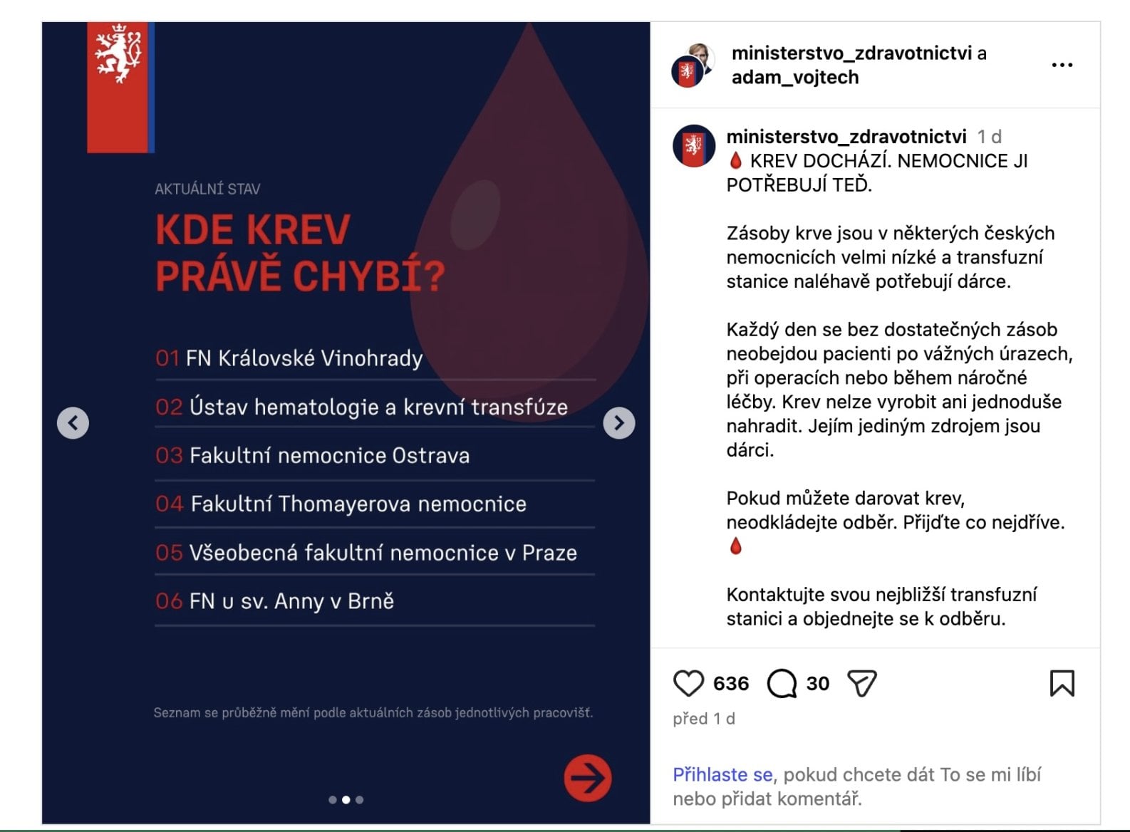 dárcovství krve