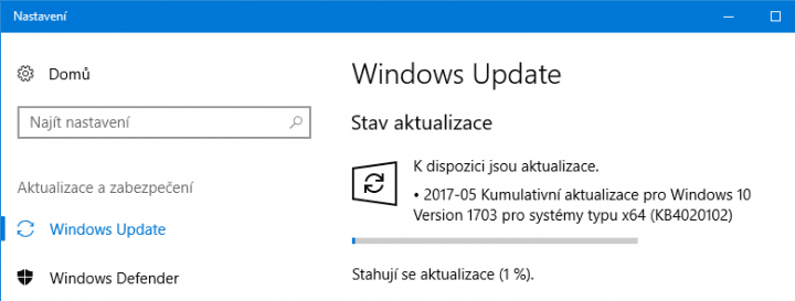 Nová várka oprav pro Creators Update