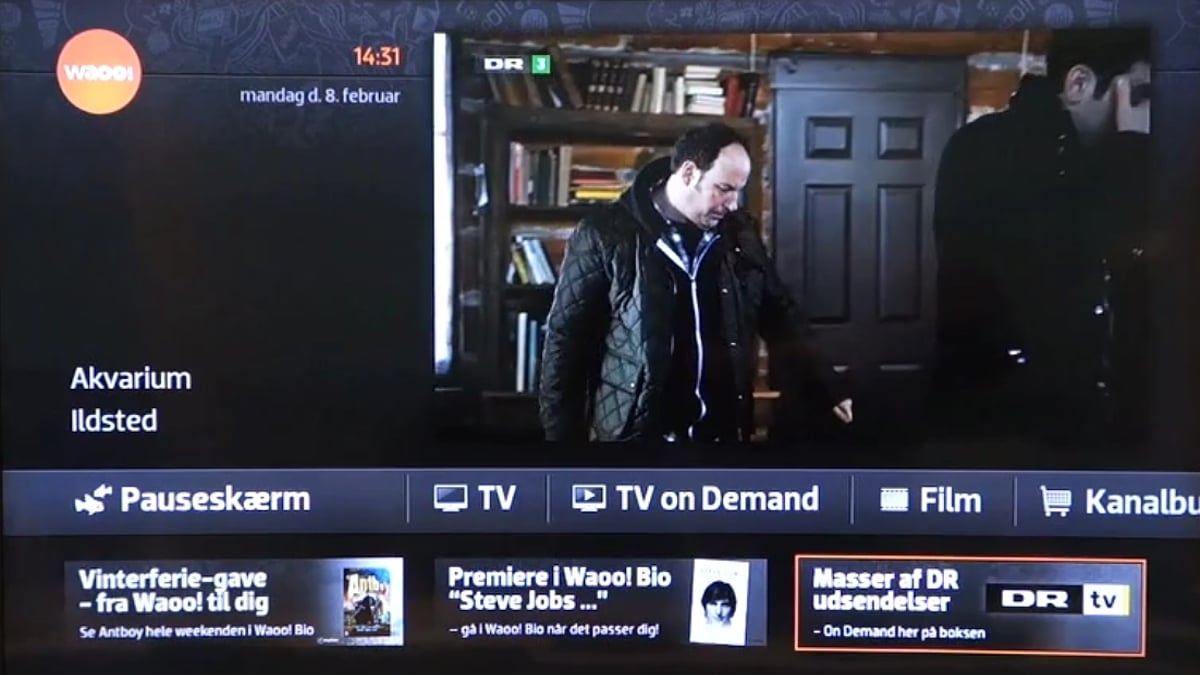 Hlavní menu, EPG, vlastní seznamy programů