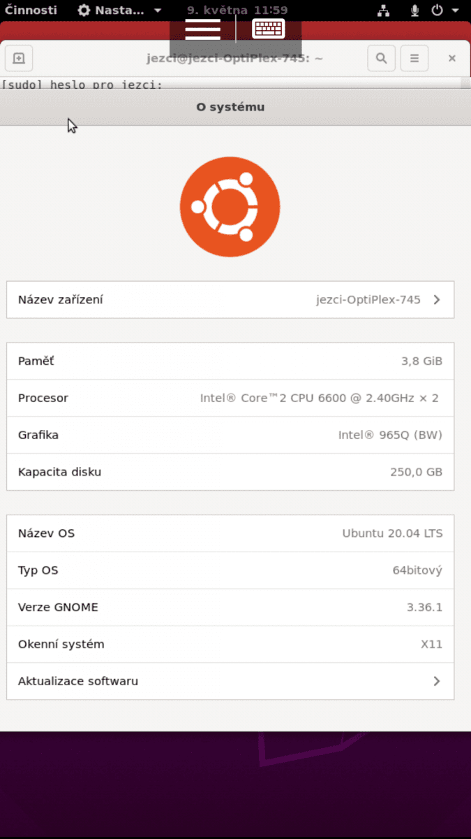 miniDLNA a RDP na Ubuntu, Androidu a Windows 10