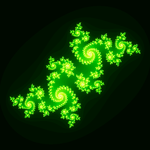 Autor: tisnik, podle licence: <a href="http://en.wikipedia.org/wiki/Rights_Managed">Rights Managed</a> Juliova množina vykreslená demonstračním příkladem