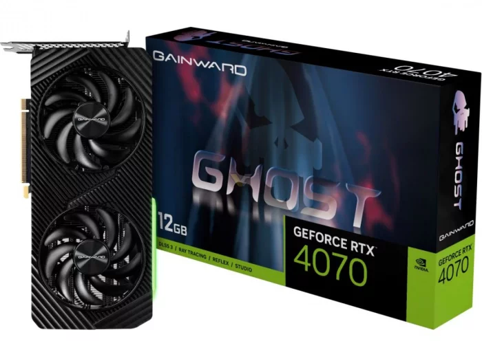 Krabice GeForce RTX 4070 s GDDR6 od Gainwardu. Web VideoCardz shromáždil několik obrázků krabic chystaných karet a na žádné není vyznačeno, že jde o novou verzi karty s pomalejší pamětí GDDR6