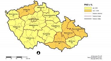 nezaměstnanost v čr mapa Mapa: Jak jsme na tom s nezaměstnaností v okresech a krajích 