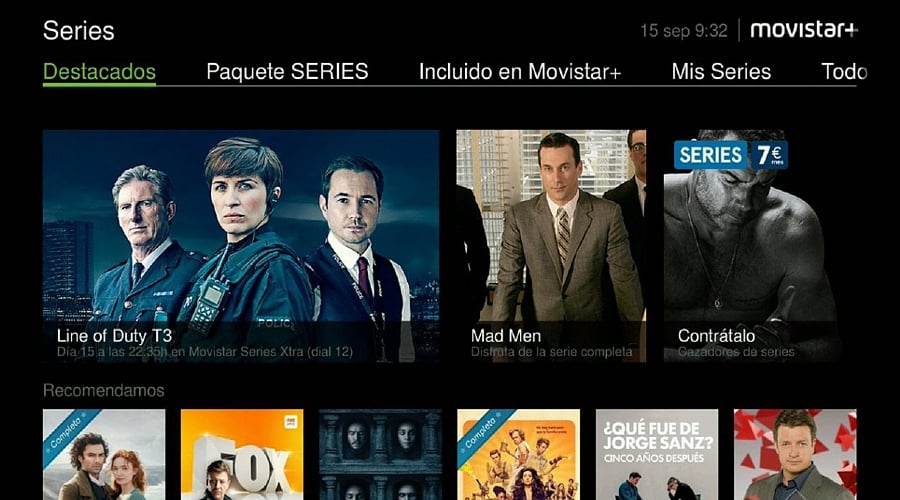 Movistar set-top box - GUI