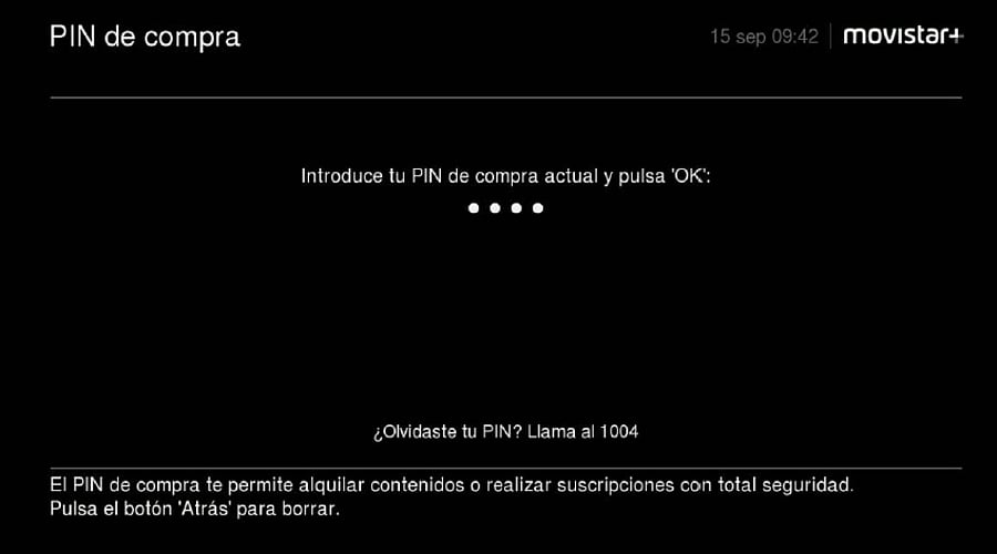 Movistar set-top box - GUI