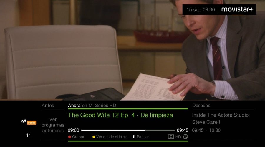 Movistar set-top box - GUI