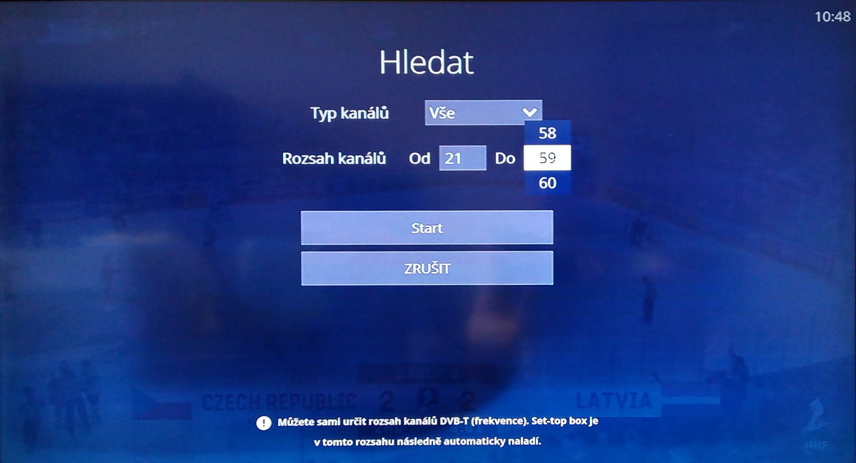 Naladění DVB-T kanálů na O2 TV