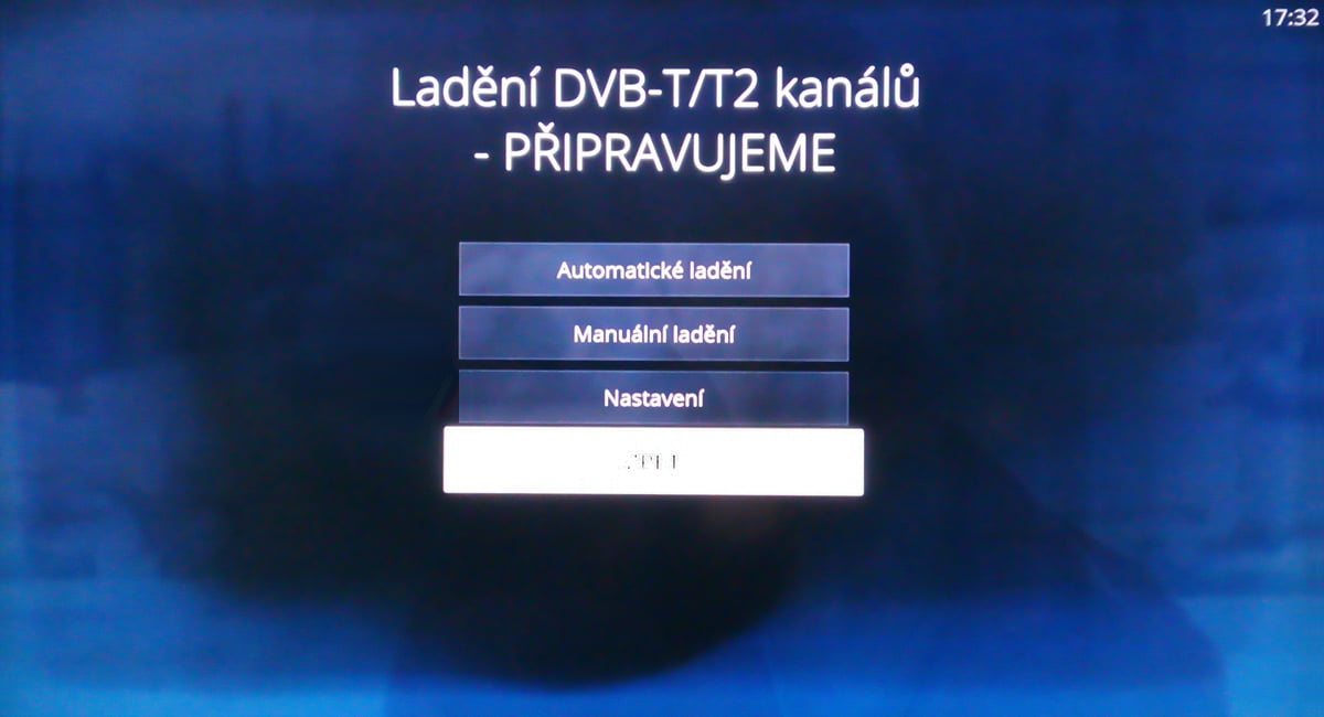 Naladění DVB-T kanálů na O2 TV