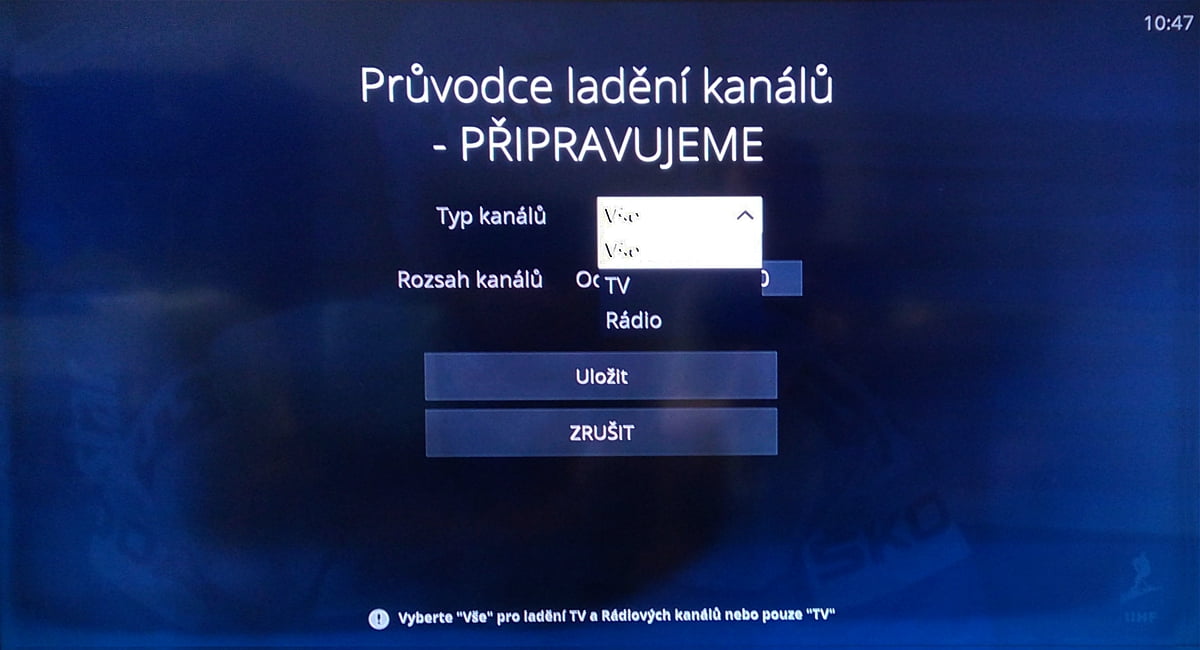 Naladění DVB-T kanálů na O2 TV