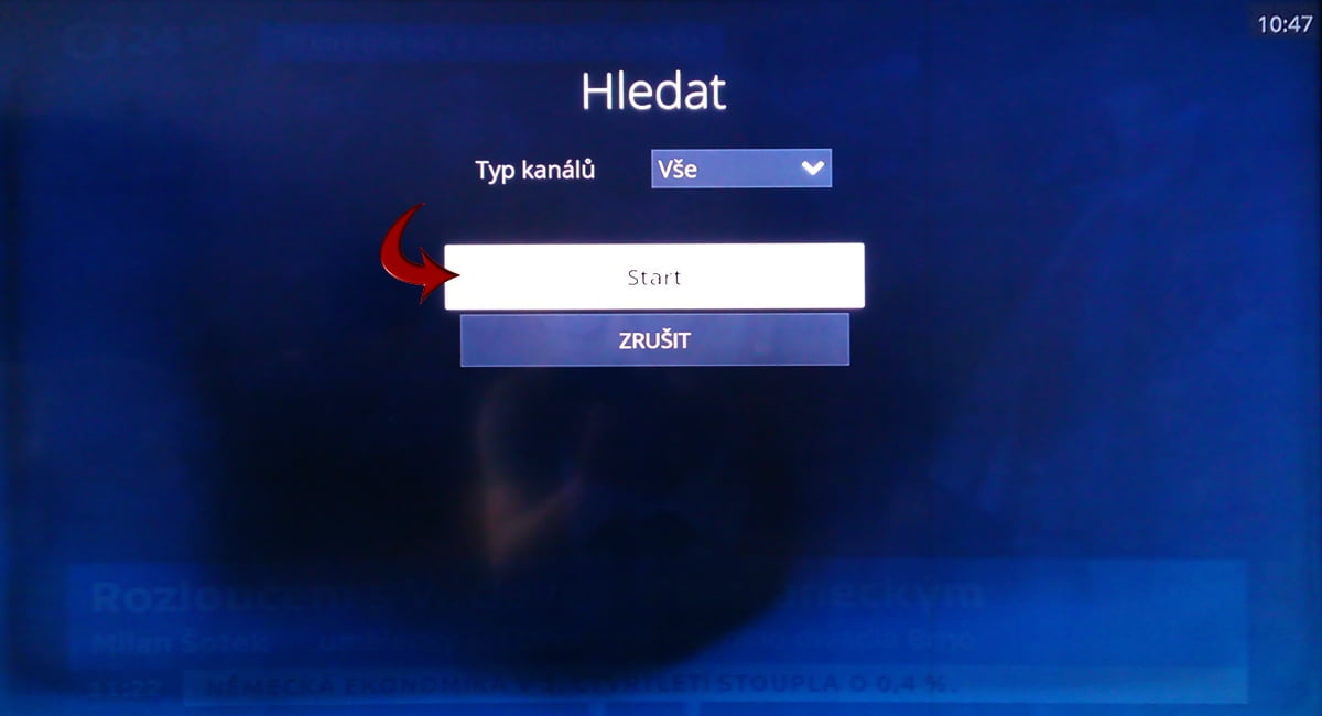 Naladění DVB-T kanálů na O2 TV