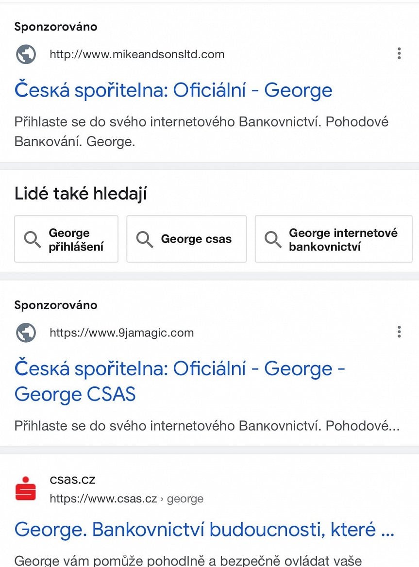 Podvodný sponzorovaný odkaz