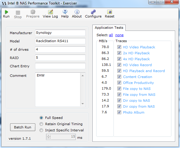 Synology RackStation RS411 NASPT