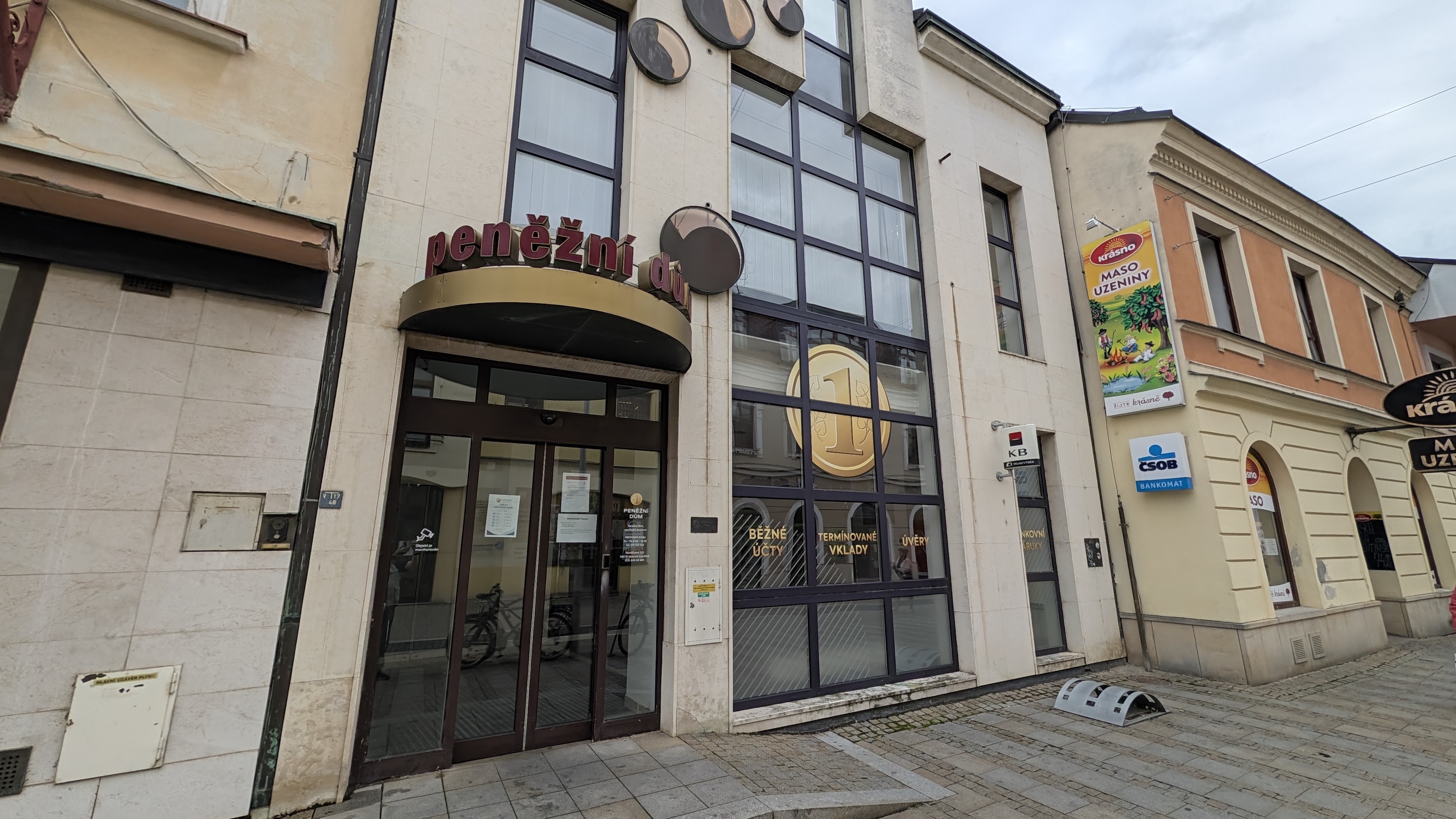 Pobočka a centrála Peněžního domu, spořitelního družstva. Havlíčkova 1221, Uherské Hradiště (23. 09. 2026)