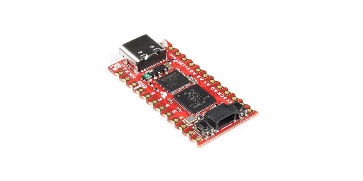 SparkFun Pro Micro – RP2040 nabízí USB-C a možnost snadného připájení na vlastní desku.