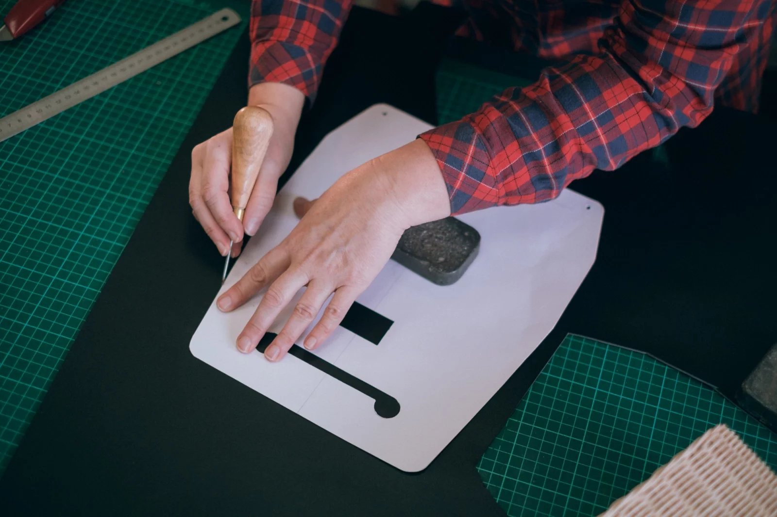 Pohled na přípravu kabelky