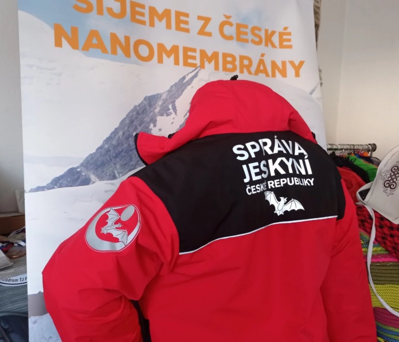Testovací bunda do jeskyní