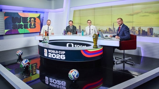 Studio ČT sport s experty při Mistrovství světa ve fotbale 2026