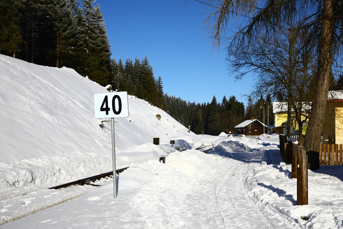 Krušnohorský skiareál Pernink Pod nádražím je vhodný pro rodiny.