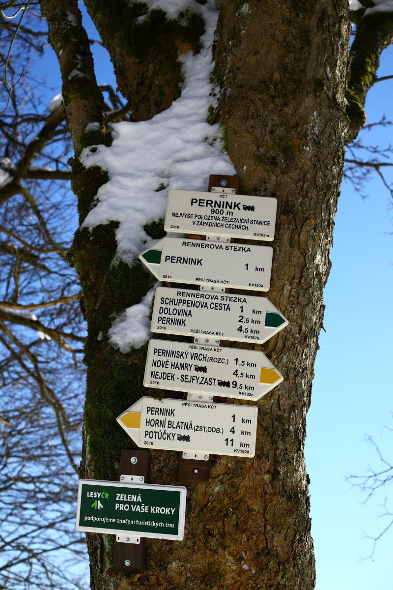 Krušnohorský skiareál Pernink Pod nádražím je vhodný pro rodiny.