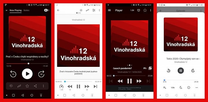 Na první pohled jde o podcastové přehrávače. Na ten druhý je ale každý jiný