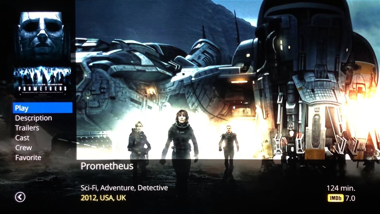 Uživatelské rozhraní Dune HD – ukázky přehrávání multimédií