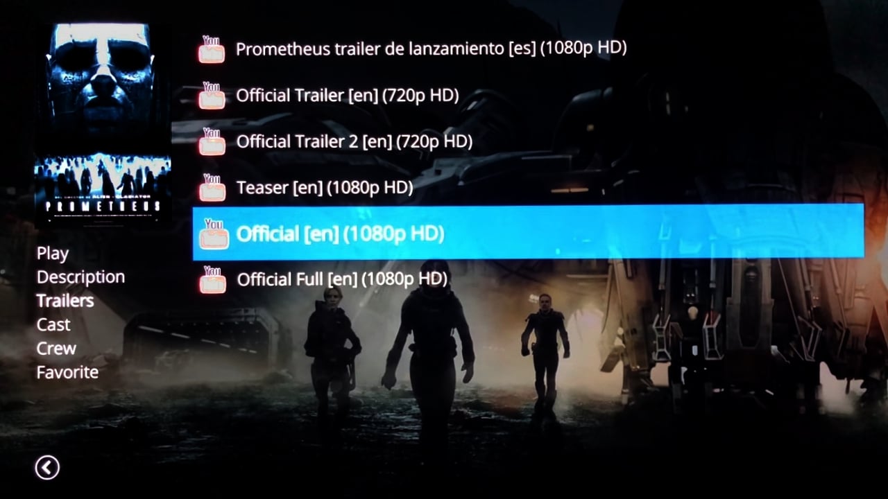 Uživatelské rozhraní Dune HD – ukázky přehrávání multimédií