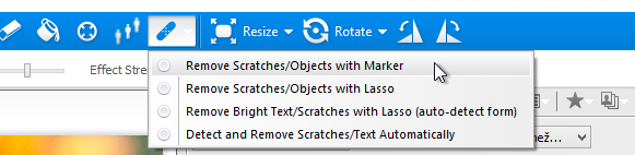 Automaticky můžete nechat odstranit objekty a nedokonalosti z obrázku