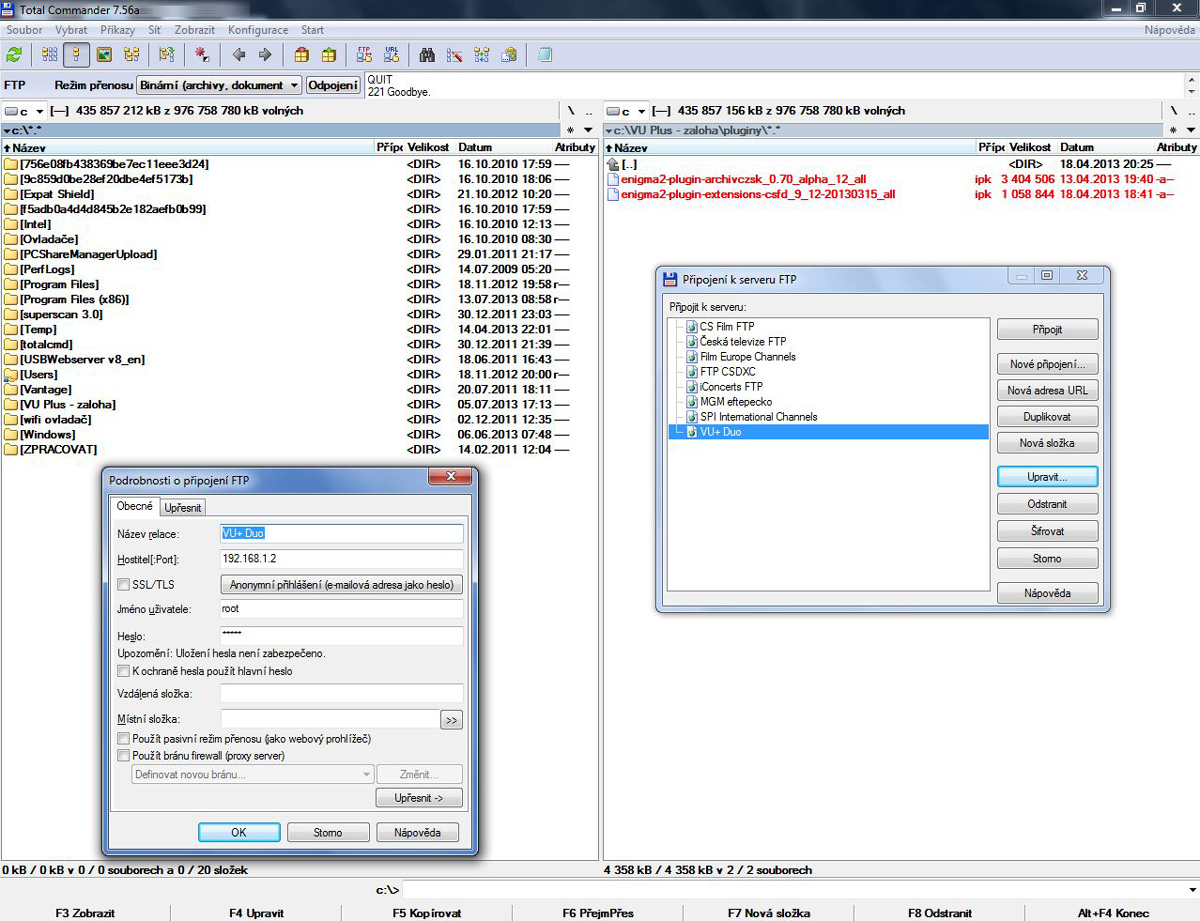 Další náhledy pořízené z přijímače VU+ Duo2
