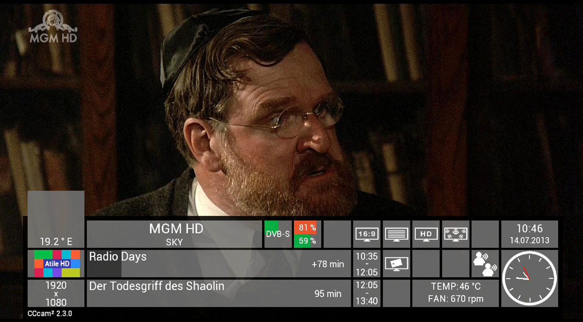 Další náhledy pořízené z přijímače VU+ Duo2