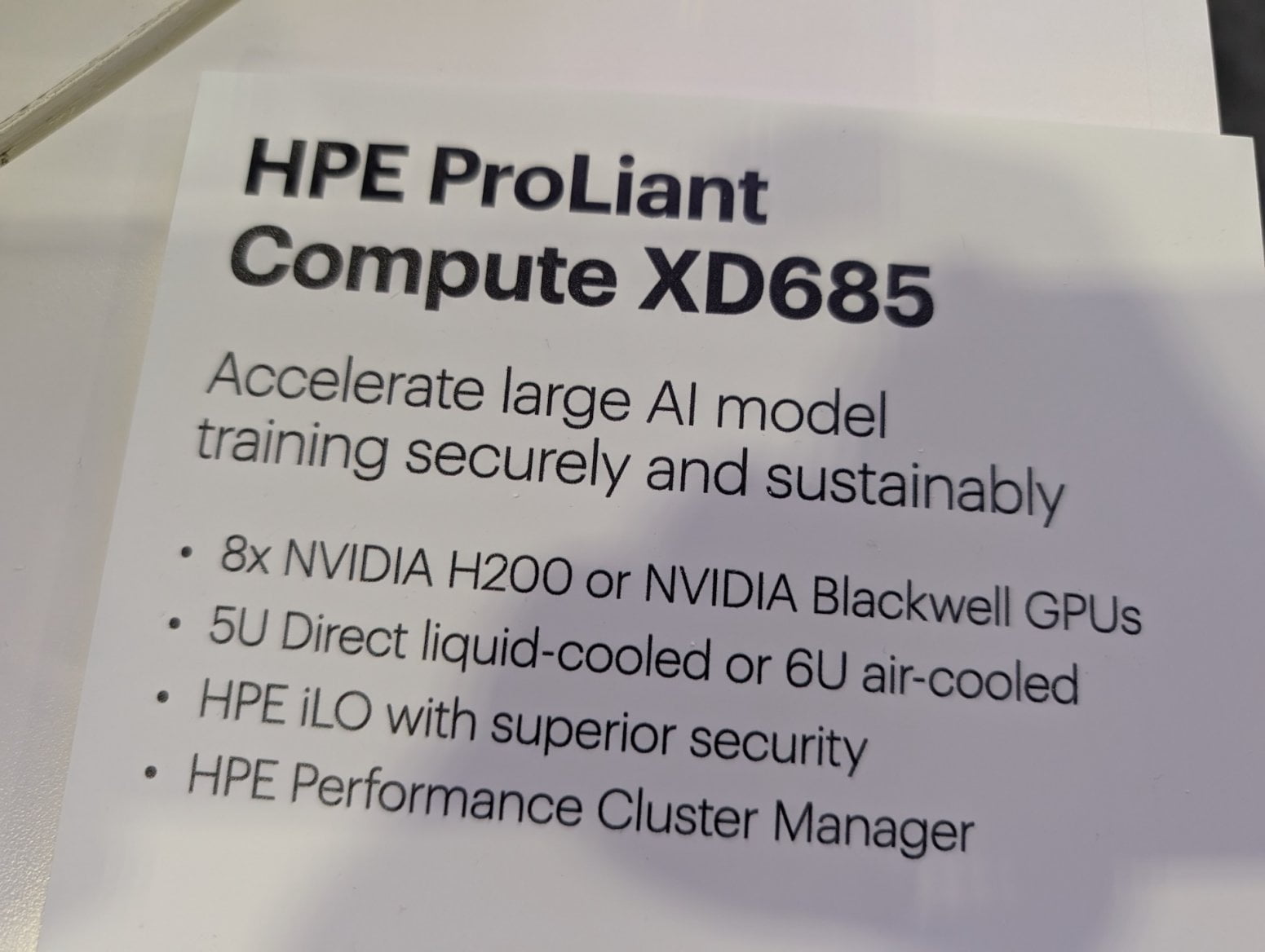 HPE ProLiant Compute XD685