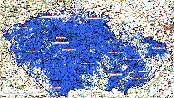 Pokrytí udávané operátorem Regionální sítě 7 a Českou televizí je podle oslovených anténářů nižší.