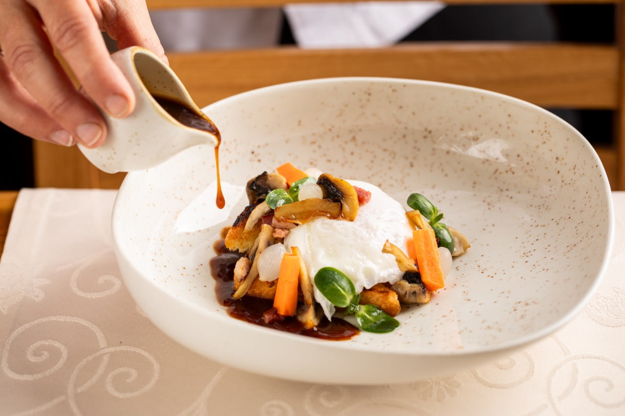 Menu restaurace Bílá kráva